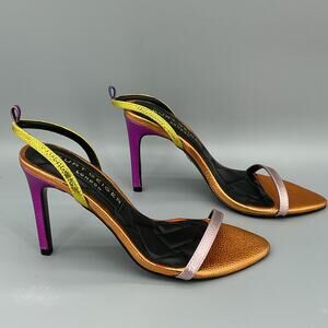 NEW Kurt Geiger Women’s Shoreditch Metallic Sandal Size 6.5